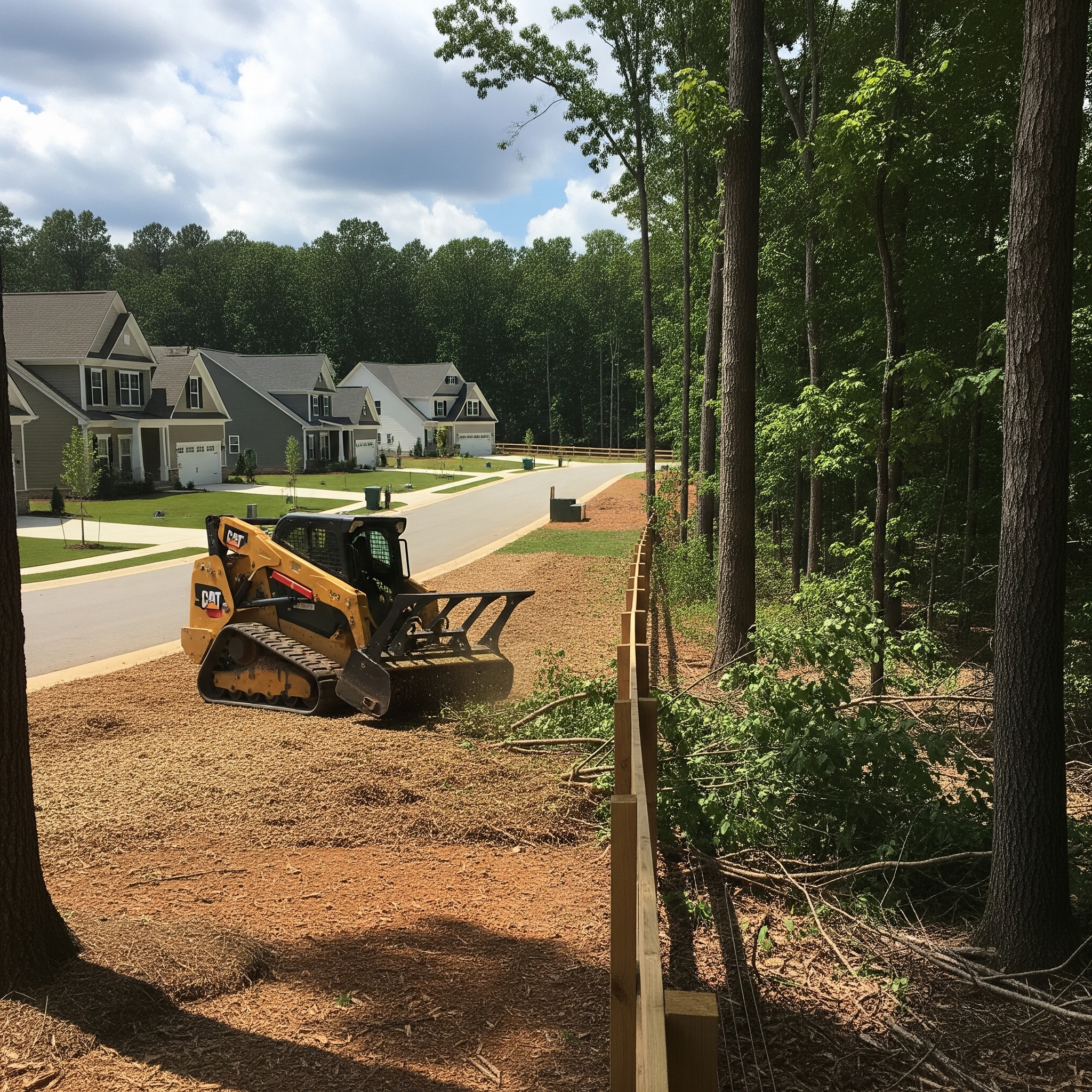 Trail clearing in Davidson NC