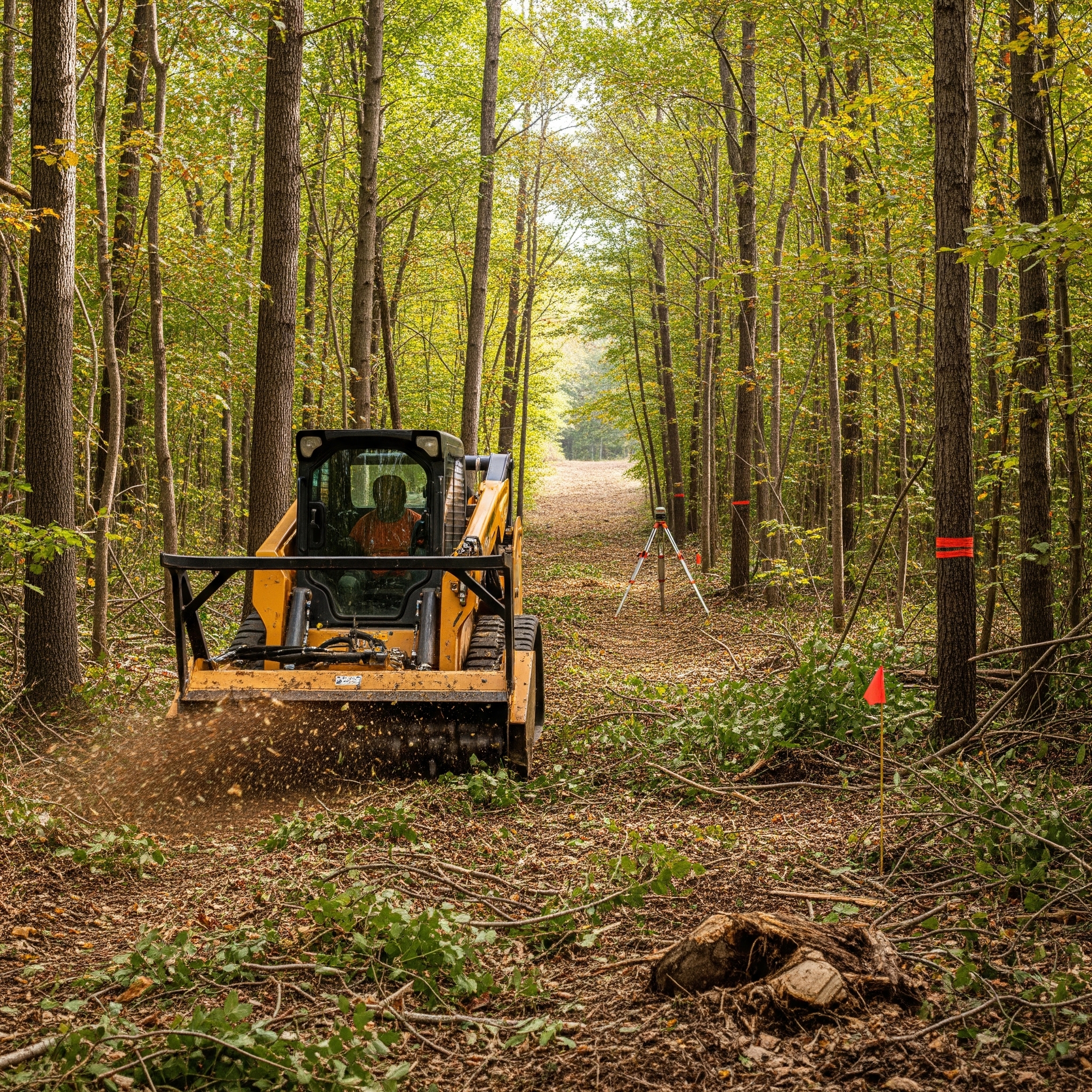 Survey access clearing in Cornelius NC