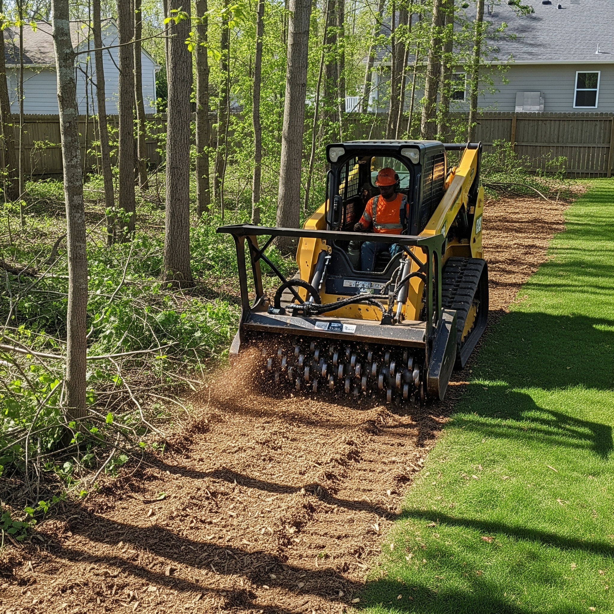 Professional brush clearing equipment in Cornelius NC